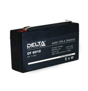 Аккумулятор 6В 1.2А.ч Delta DT6012