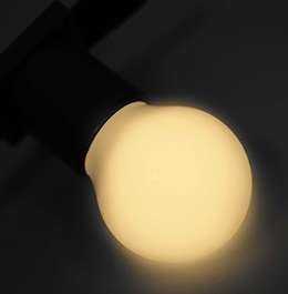 Лампа светодиодная "Шар" 3LED тепло-бел. E27 d45мм NEON-NIGHT 405-116