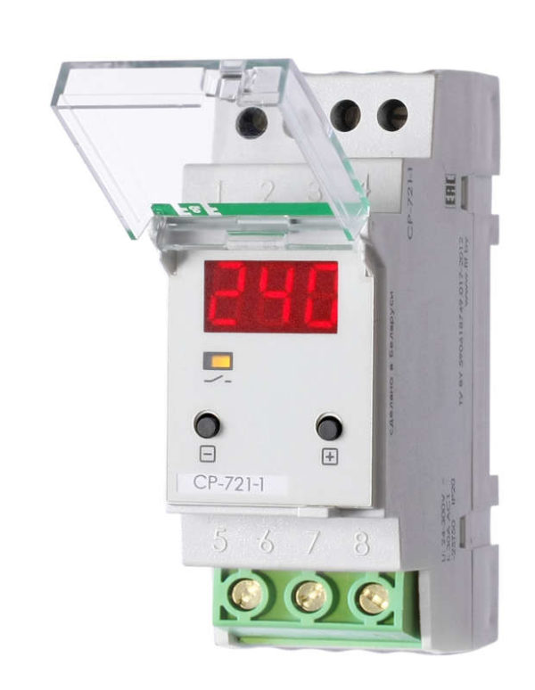 Реле напряжения CP-721-1 (однофазное; цифровая индикация; напряжение питания 50-450В контакт 1NO 63А