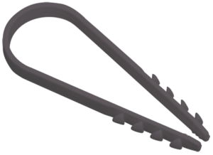 Дюбель-хомут d11-18мм для круглого кабеля нейлон черн. (уп.100шт) ИЭК UHH36-11-18-100
