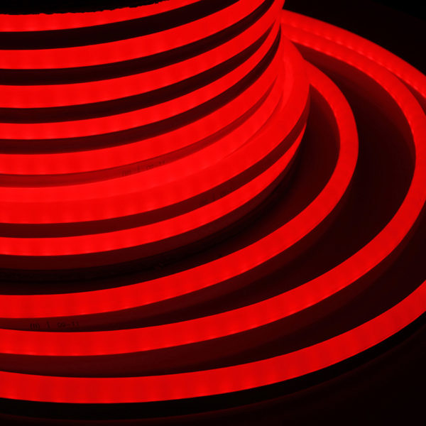 Гибкий Неон LED SMD 15х26 мм, красный, 120 LED/м, бухта 50м