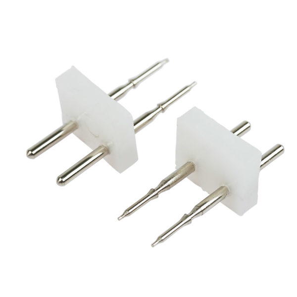 Разъем-иглы для соединения гибкого неона 15х26мм на шнур/коннектор (цена за 1 шт.)