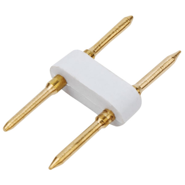 Разъем-иглы для соединения гибкого неона формы D (16х16 мм) на шнур/коннектор (цена за 1 шт.)