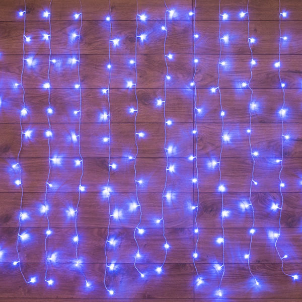 Гирлянда "Твинкл Лайт" 15 м, темно-зеленый ПВХ, 120 LED, цвет синий