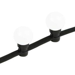 Готовый набор: "Евро Belt Light" 2 жилы шаг 40 см, Белые LED лампы 45мм (6 LED)