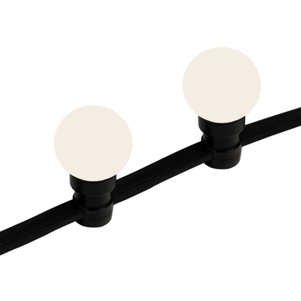 Готовый набор: "Евро Belt Light" 2 жилы шаг 40 см, Теплые Белые LED лампы (6 LED)