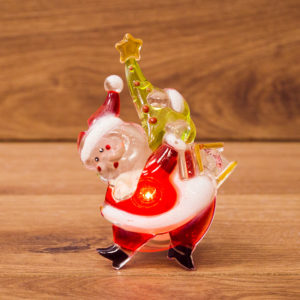 "Санта-Клаус с елочкой" RGB на присоске