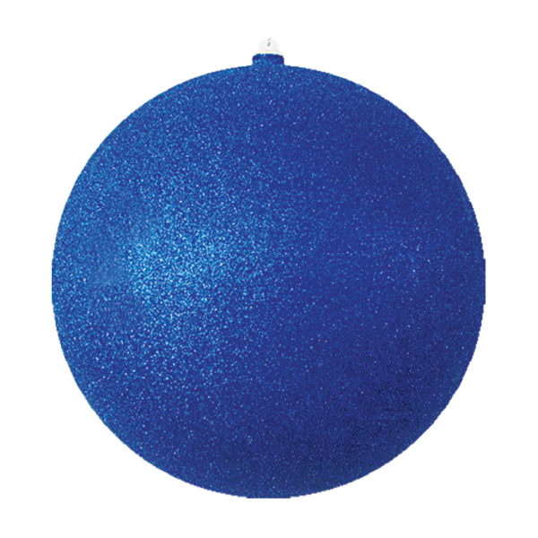Елочная фигура "Шар с блестками", 30 см, цвет синий