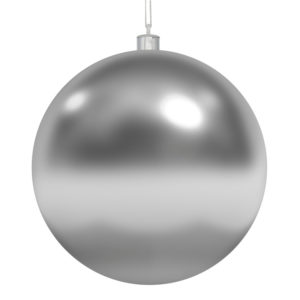 Елочная фигура «Шар» Ø 10 см, цвет серебряный глянцевый
