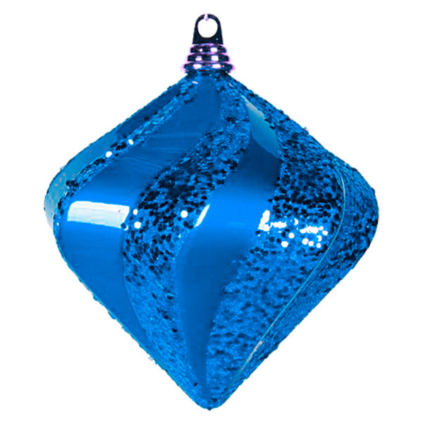 Елочная фигура "Алмаз", 20 см, цвет синий