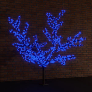Светодиодное дерево "Сакура", высота 2,4м, диаметр кроны  2,0м, синие светодиоды, IP 65, понижающий трансформатор в комплекте, NEON-NIGHT