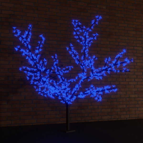 Светодиодное дерево "Сакура", высота 3,6м, диаметр кроны 3,0, синие светодиоды, IP 65, понижающий трансформатор в комплекте, NEON-NIGHT