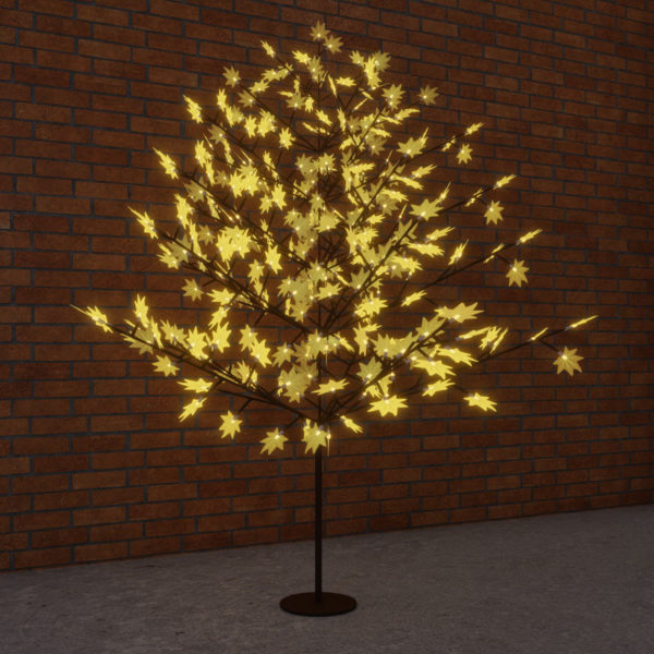 Светодиодное дерево "Клён", высота 2,1м, диаметр кроны 1,8м, желтые светодиоды, IP 65, понижающий трансформатор в комплекте, NEON-NIGHT