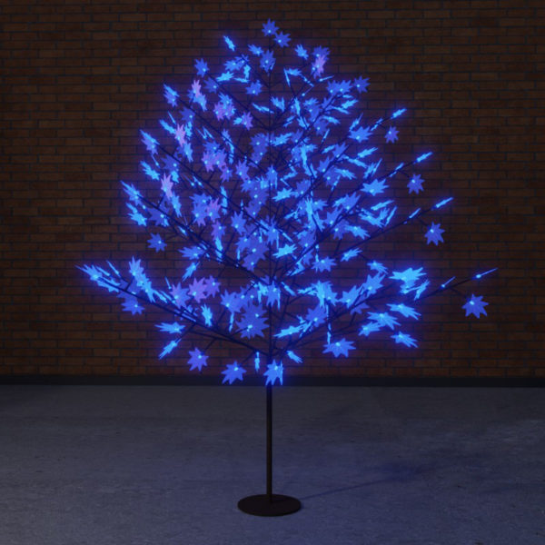 Светодиодное дерево "Клён", высота 2,1м, диаметр кроны 1,8м, синие светодиоды, IP 65, понижающий трансформатор в комплекте, NEON-NIGHT